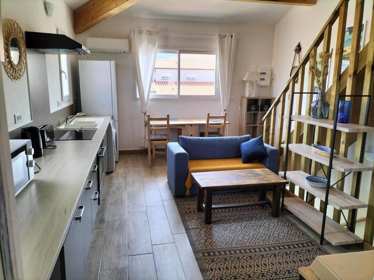 "Les Bambous" Studio Cosy Climatise Au Calme De 37 M2 Parking Gratuit A Argeles Sur Mer Exteriör bild