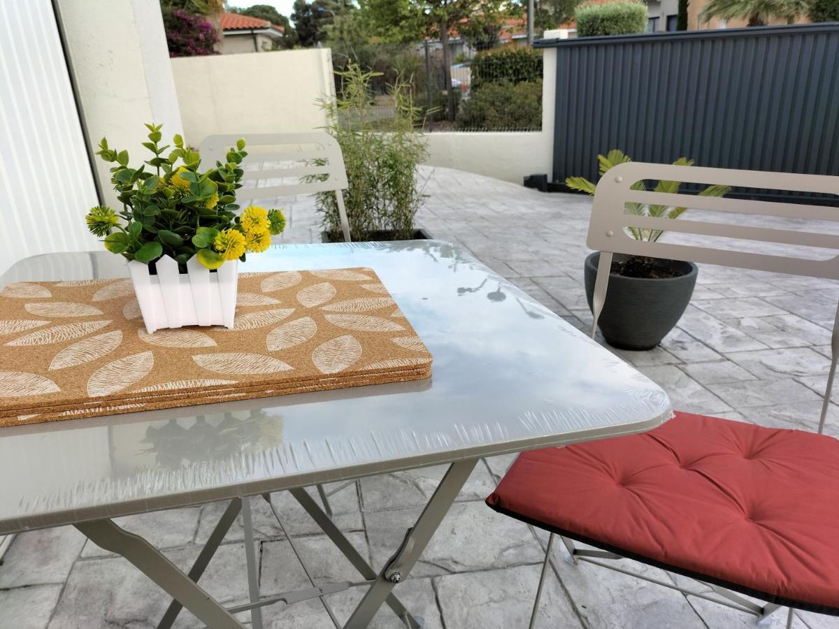 "Les Bambous" Studio Cosy Climatise Au Calme De 37 M2 Parking Gratuit A Argeles Sur Mer Exteriör bild